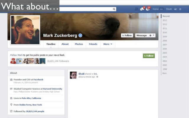 Главная страница группы Facebook